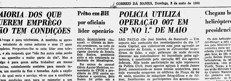 Pílulas dos acervos do LHTP: sindicalismo e ditadura nas memórias de Ênio Seabra